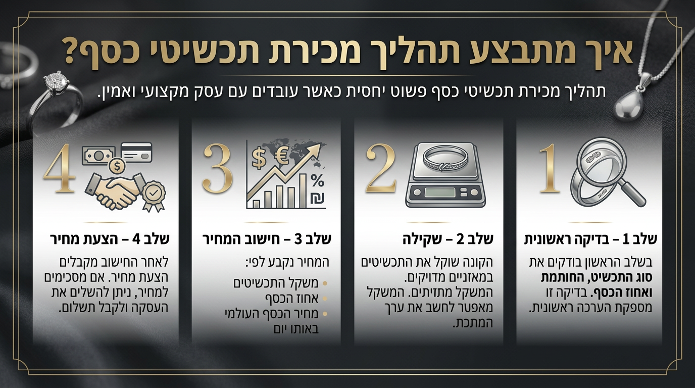 מכירת תכשיטי כסף